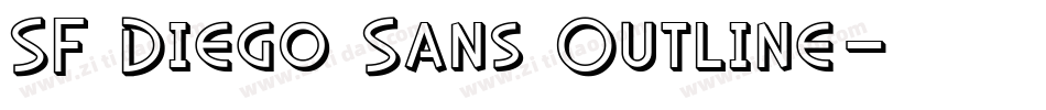 SF Diego Sans Outline字体转换